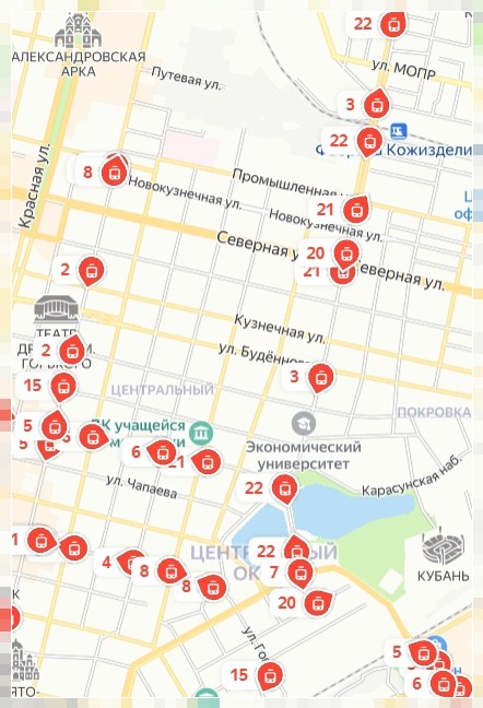 посмотреть где трамвай Краснодар